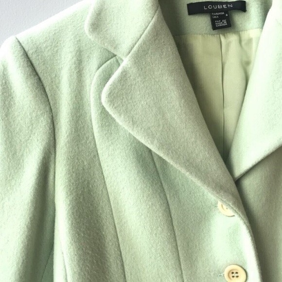 LOUBEN Vintage Cashmere Wool Jacket - Picture 3 of 5